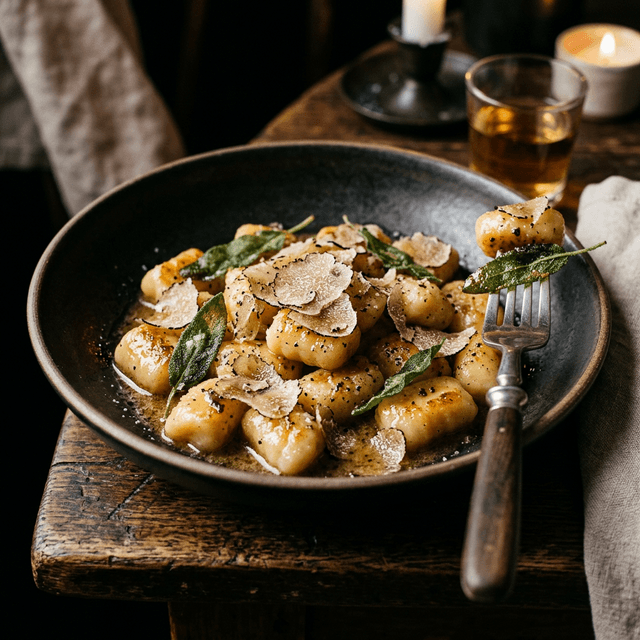 Gnocchi Burro, Salvia e Tartufo